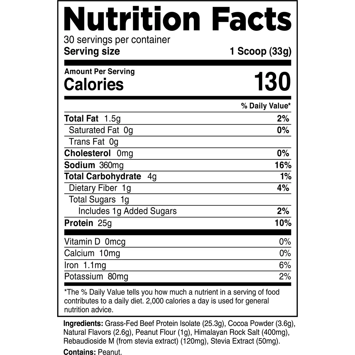 Grass-Fed Beef Protein Isolate