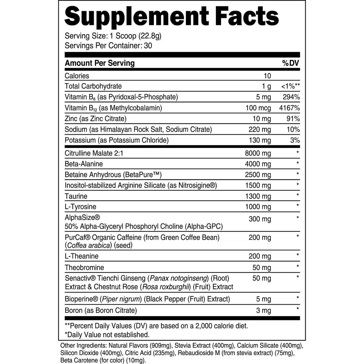 Beast Bulk Pre-Workout