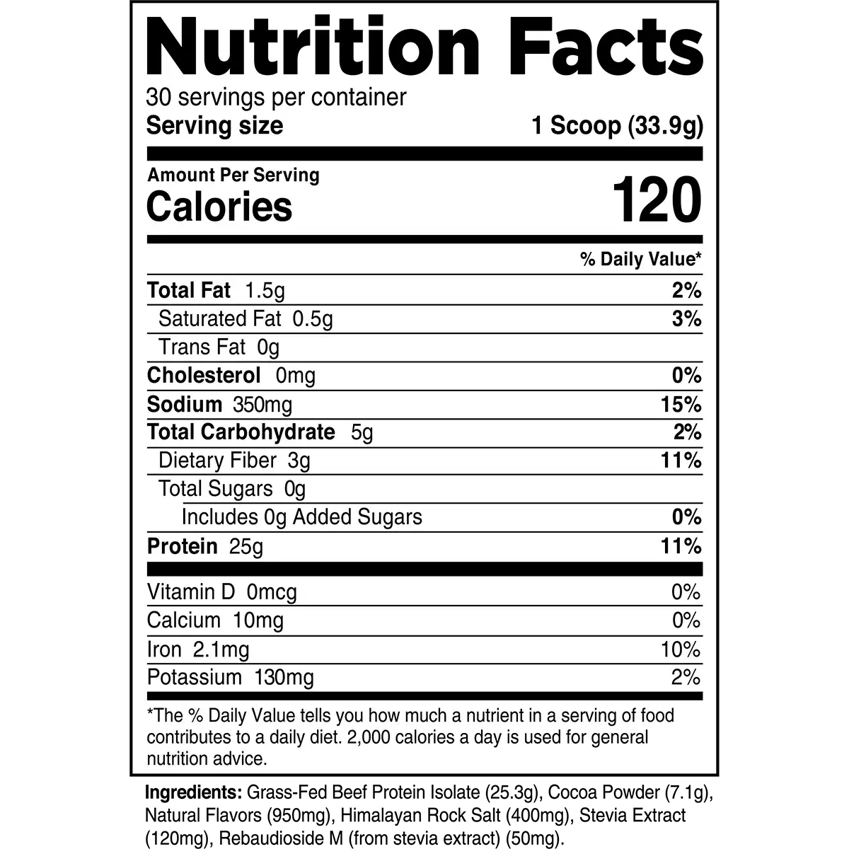 Grass-Fed Beef Protein Isolate