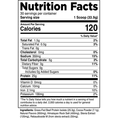 Grass-Fed Beef Protein Isolate