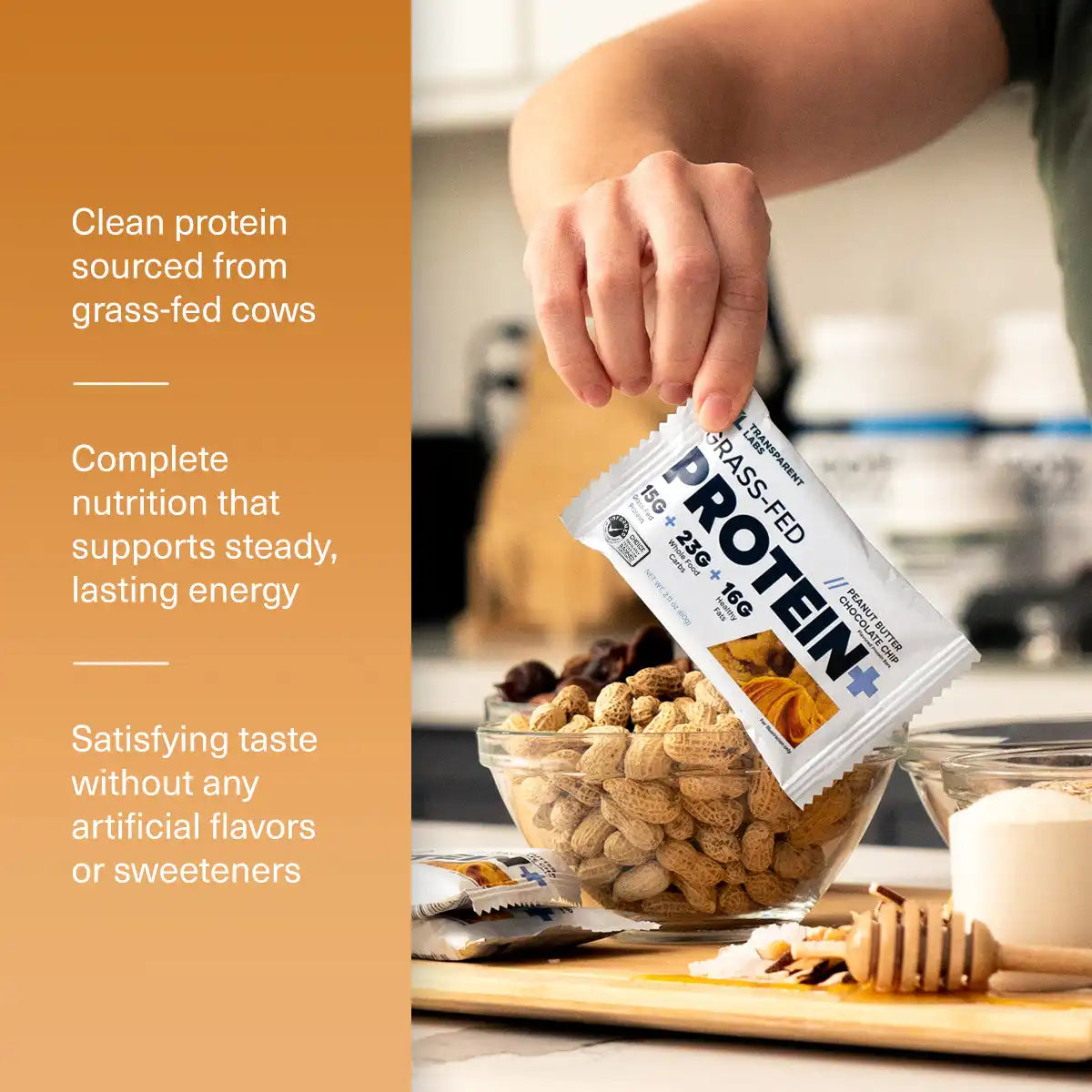 Grass-Fed Protein+ Bars
