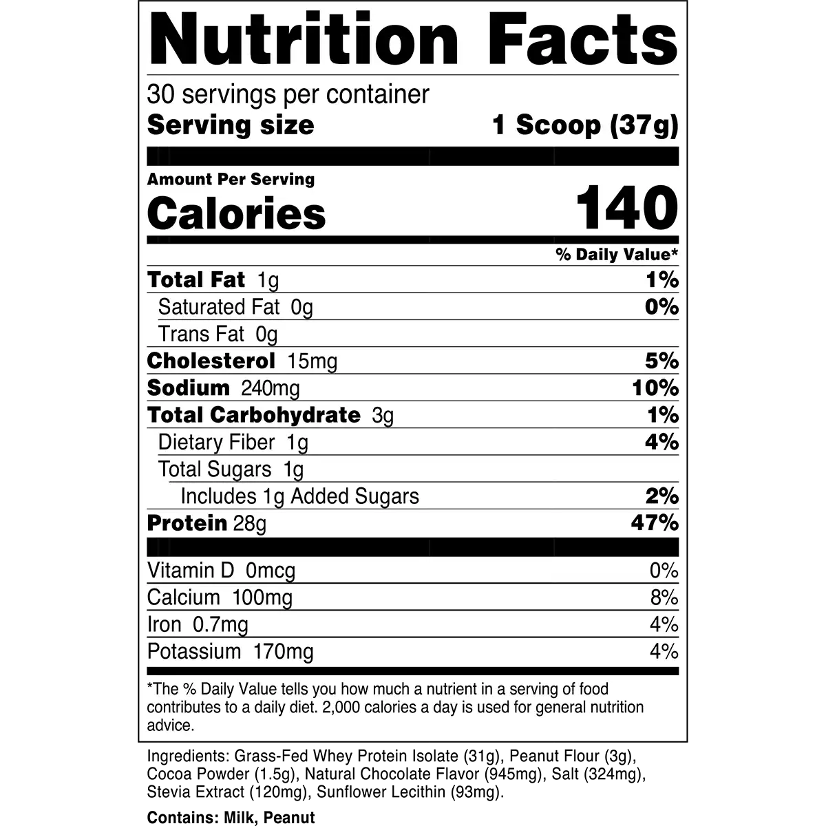 Grass-Fed Whey Protein Isolate