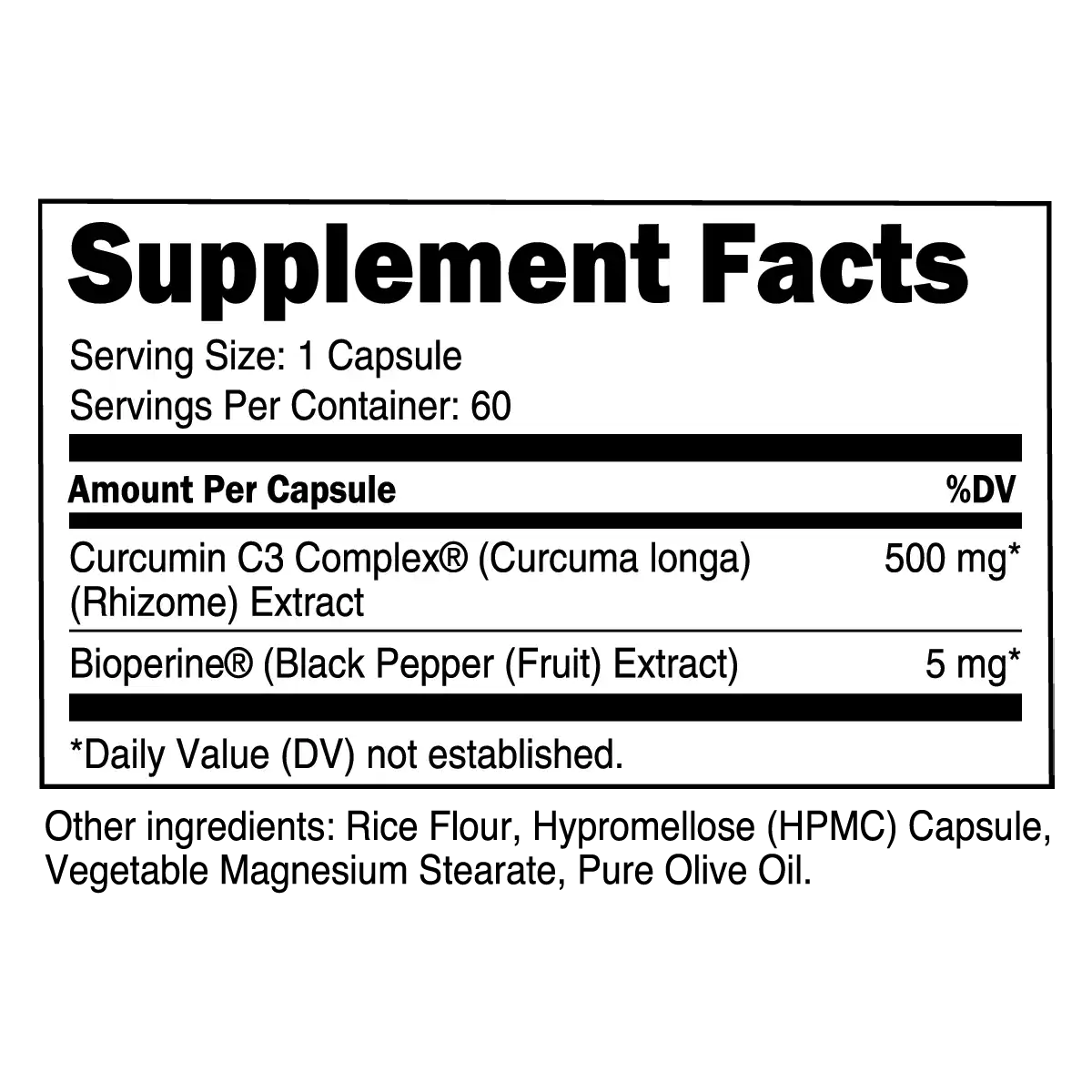 Turmeric Curcumin C3 Complex