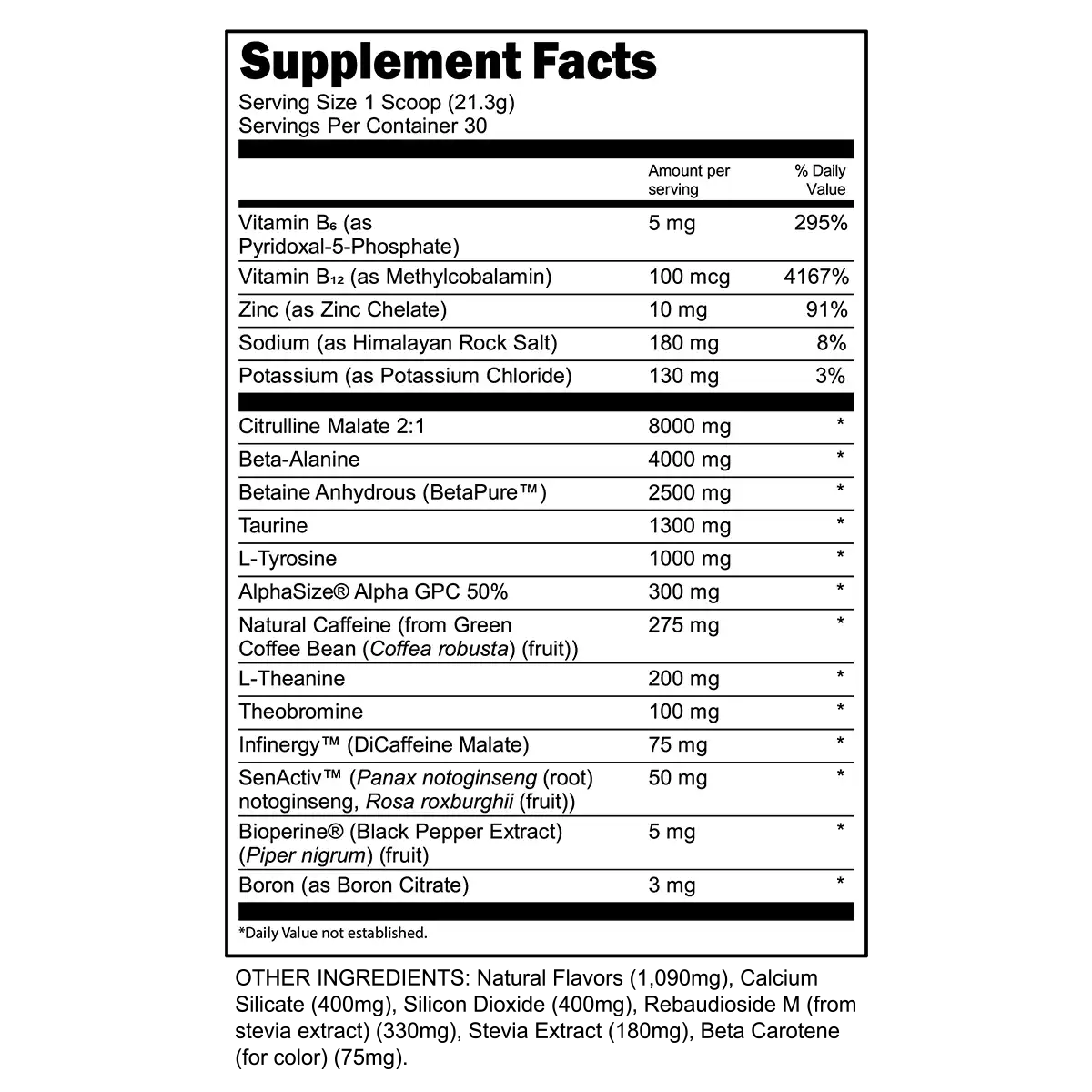 Bulk Black Pre-Workout