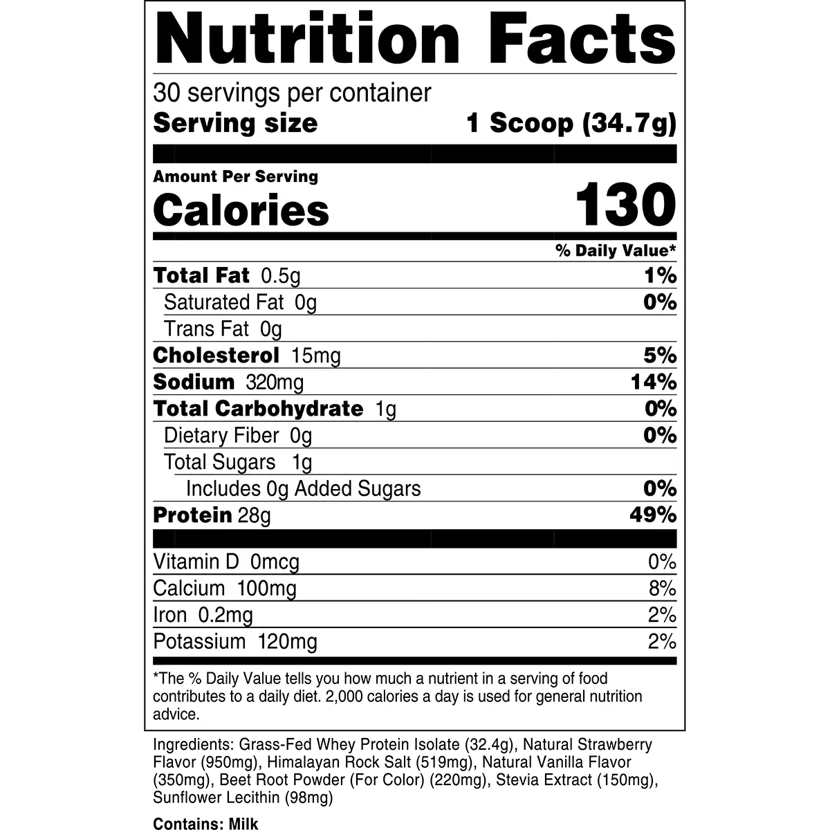 Grass-Fed Whey Protein Isolate