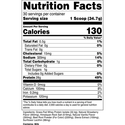 Grass-Fed Whey Protein Isolate