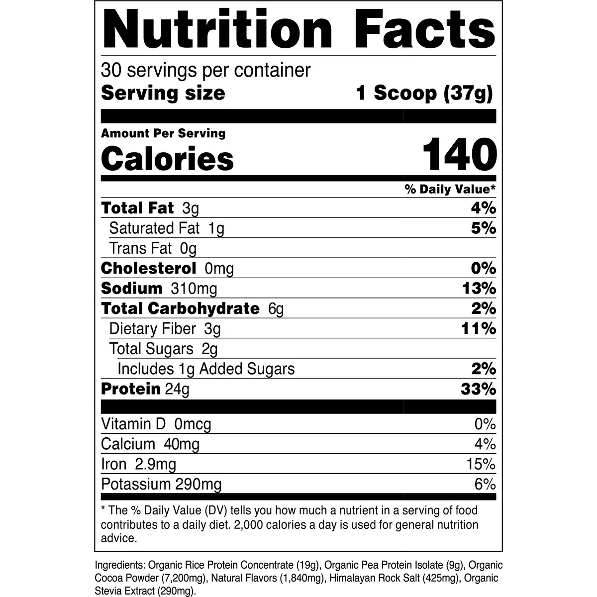 Organic Vegan Plant-Based Protein