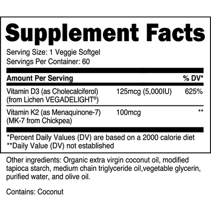 Vitamin D3 and K2