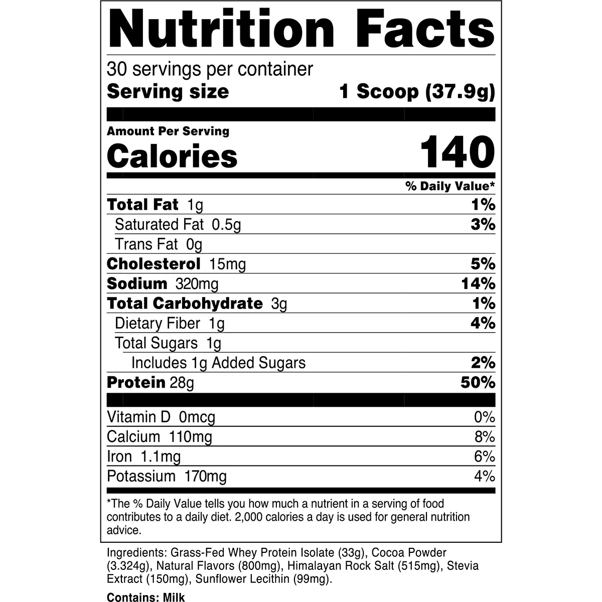 Grass-Fed Whey Protein Isolate