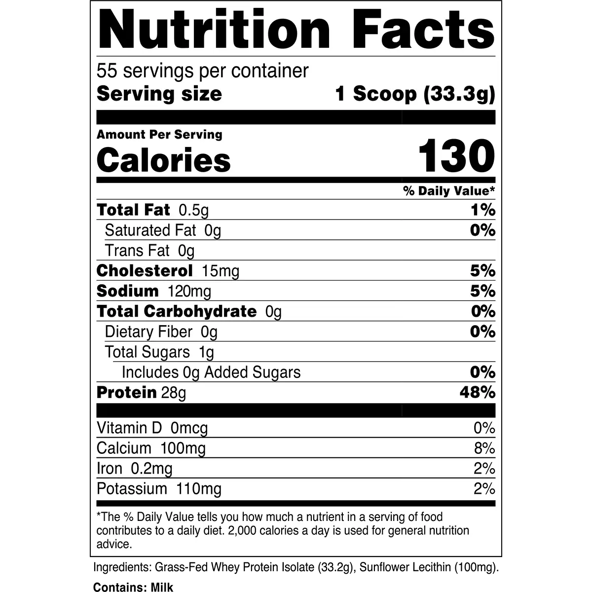 Grass-Fed Whey Protein Isolate