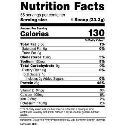 Grass-Fed Whey Protein Isolate