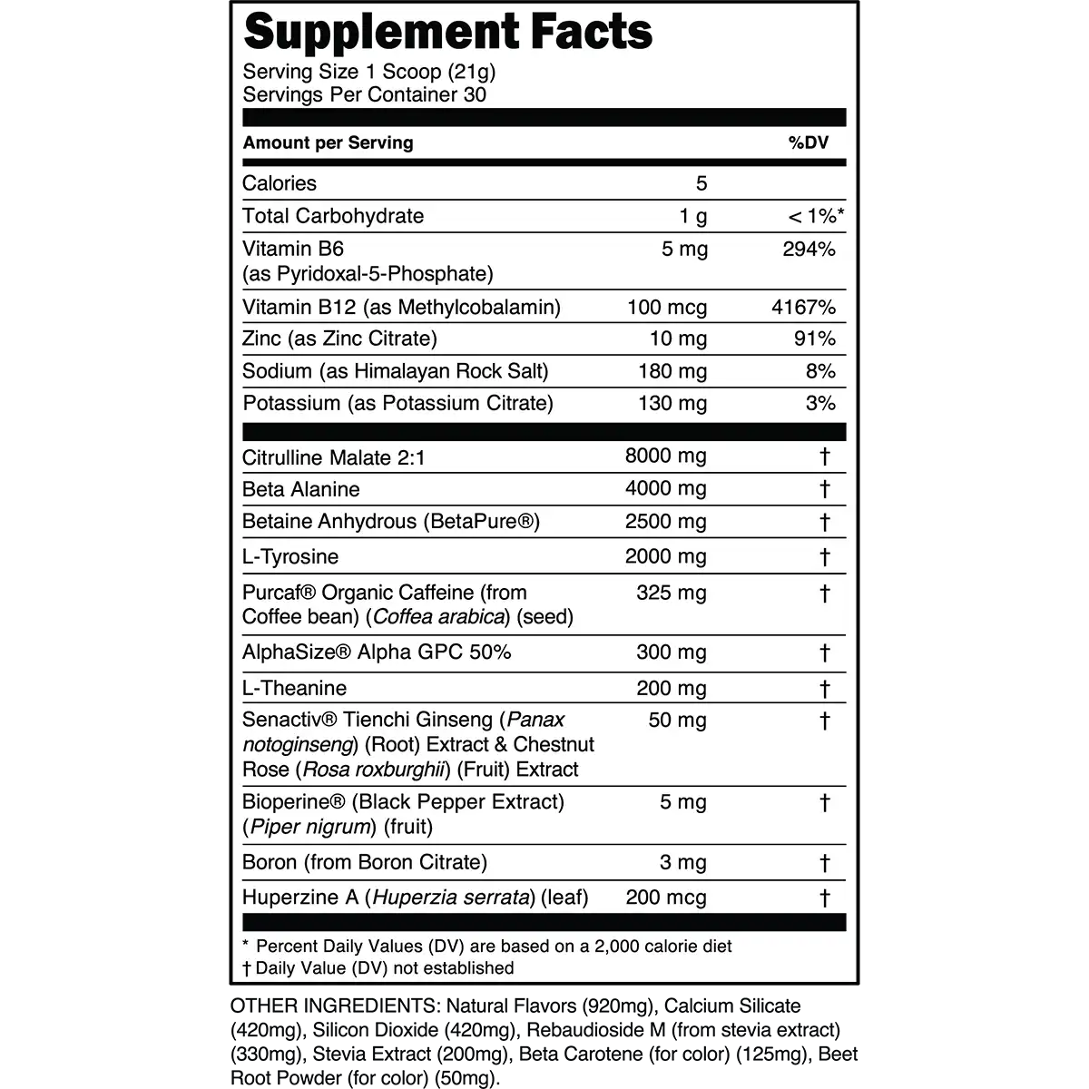 Bulk Black Pre-Workout